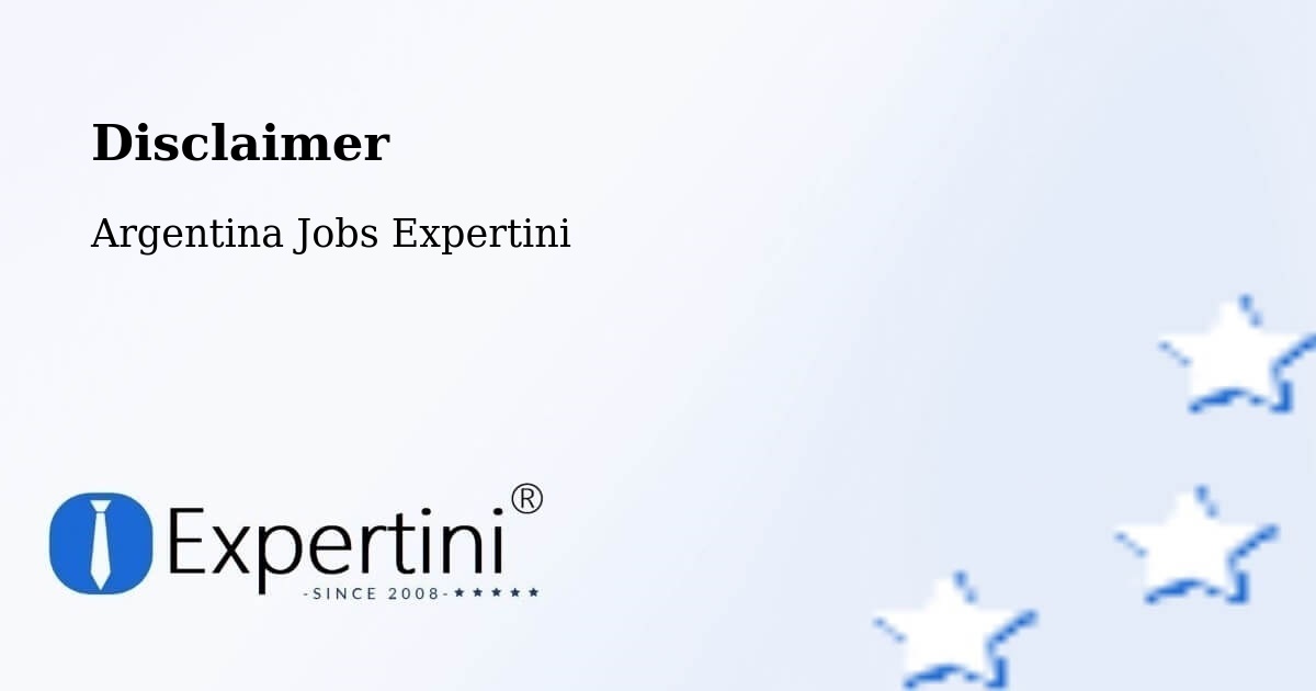 Disclaimer – Italó - Argentina Jobs Expertini
